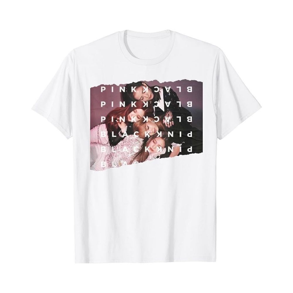 Blackpink Official Cuddle Photo Repeat Logo T-Shirt